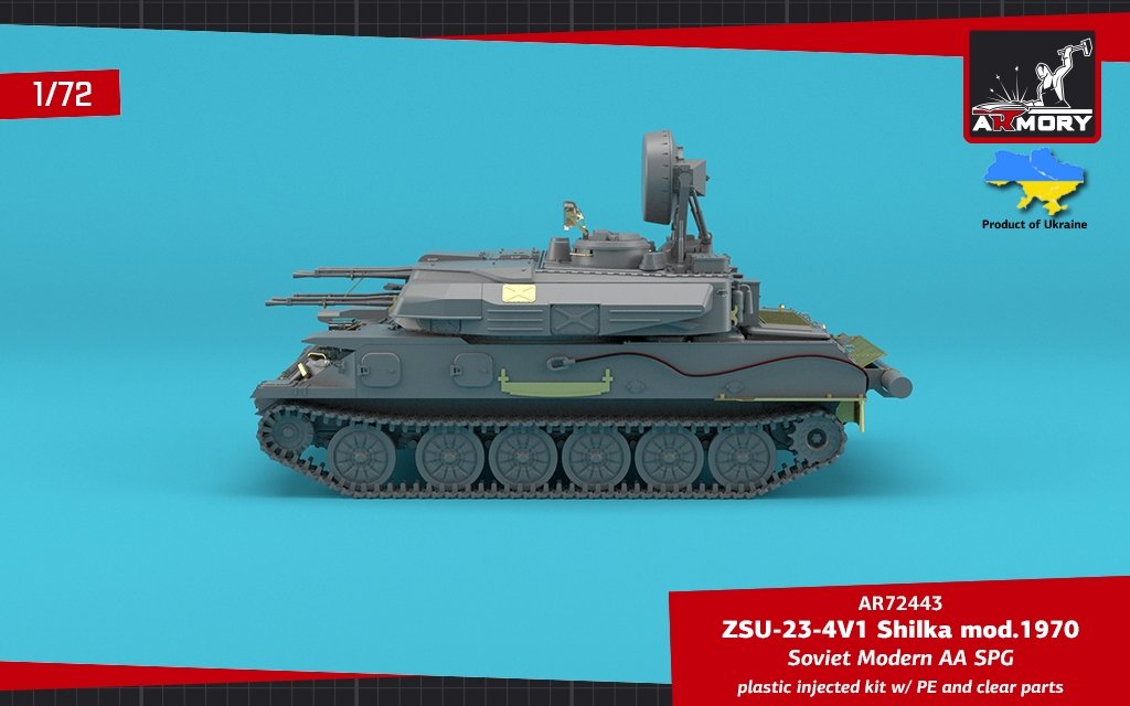 Armory Models 72443 ZSU-23-4V1 Shilka mod.1970 Soviet Modern AA SPG 1/72 – imagen 11