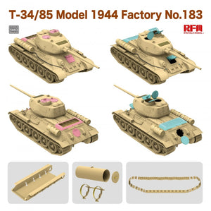 Rye Field Model 5083 T-34/85 Model 1944 Factory No.183 1/35 – imagen 2