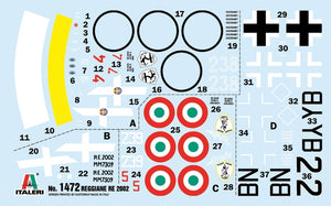 Italeri 1472 Reggiane Re.2002 Ariete 1/72 – imagen 3