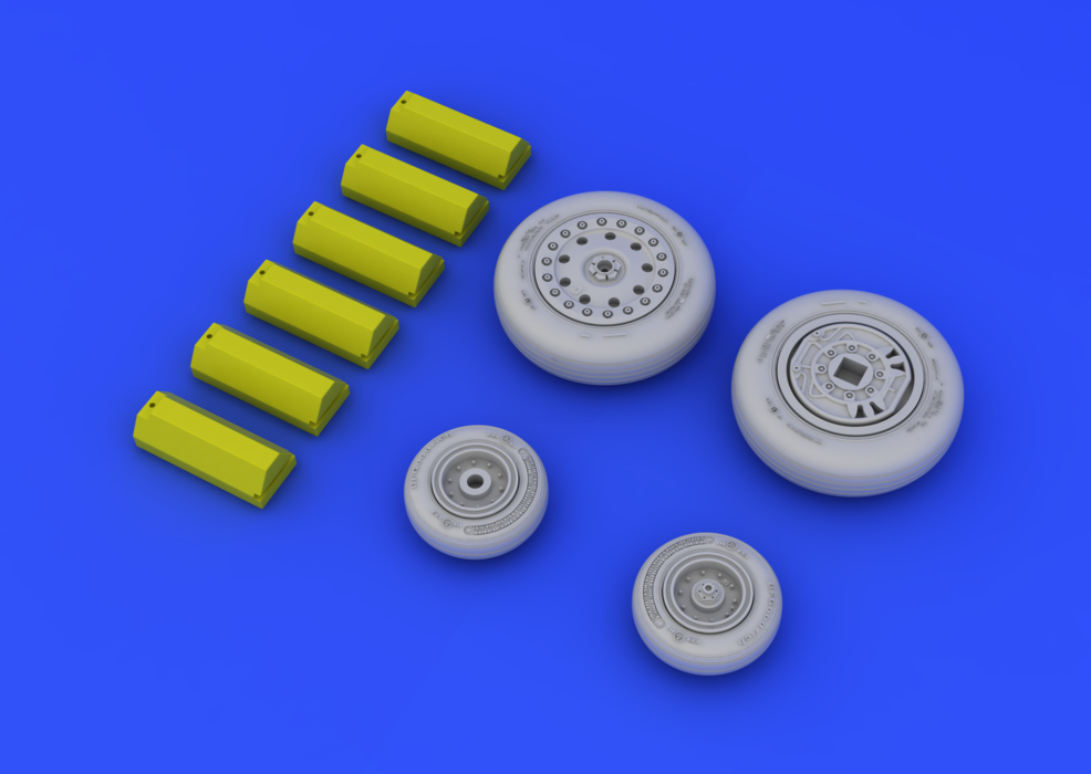 Eduard 648114 F-4B/ N wheels 1/48 (Academy) – Bild 5