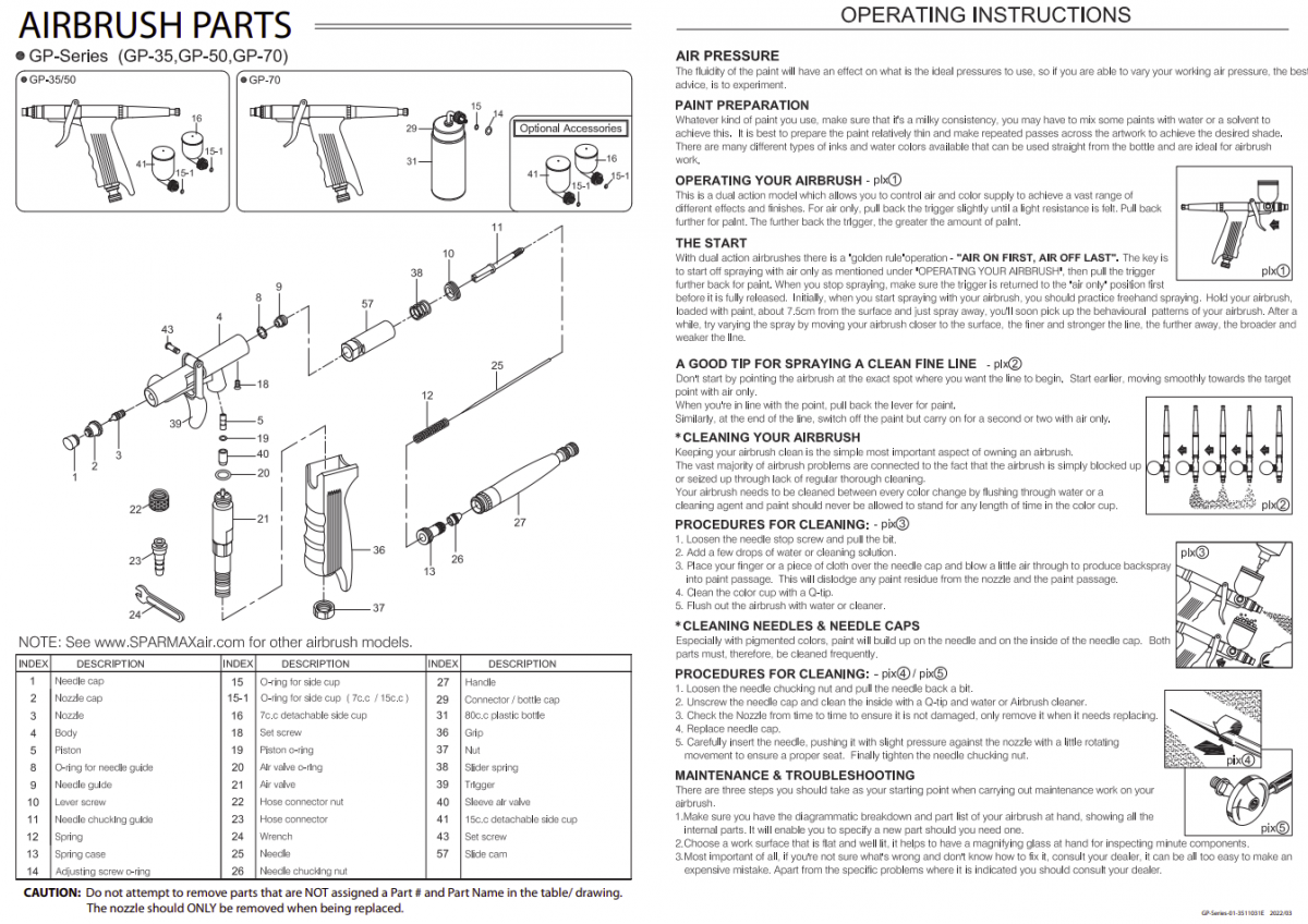 Sparmax GP-70 Spray Gun - 0.7 mm Nozzle – image 2