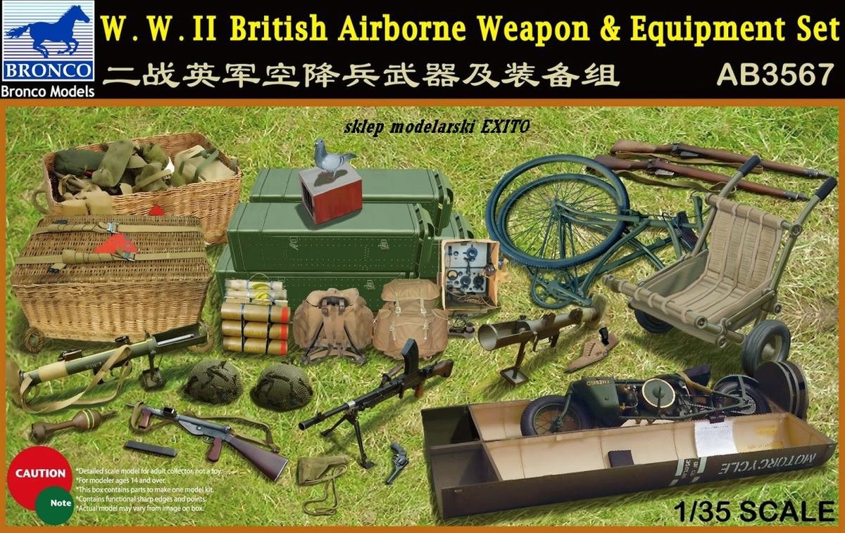 Bronco AB3567 WW II British Airborne Weapon Equipment Set 1/35