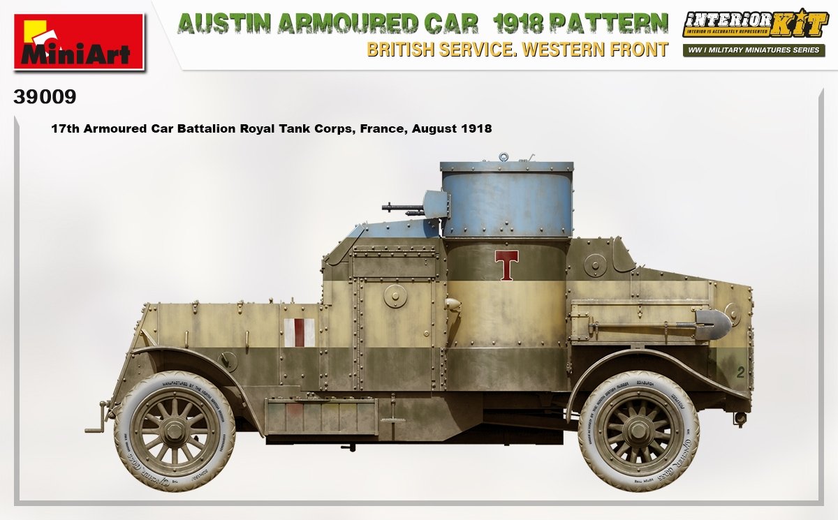 Miniart 39009 AUSTIN ARMOURED CAR 1918 PATTERN. BRITISH SERVICE. WESTERN FRONT. INTERIOR KIT 1/35 – Bild 13