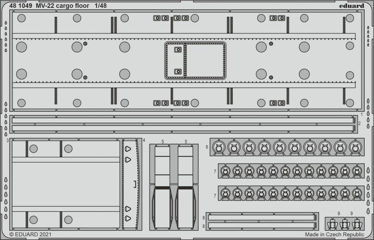 Eduard 481049 MV-22 cargo floor HOBBY BOSS 1/48