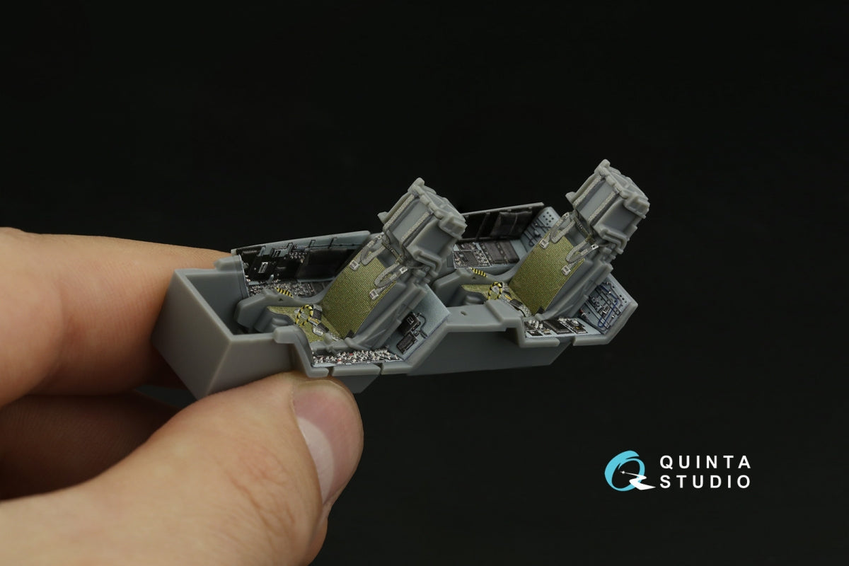 Quinta Studio QD48374 F/A-18F early 3D-Printed &amp;amp; colored Interior on decal paper (Hobby Boss) 1/48 – image 11