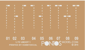 Pontos 72001F1 U-BOOT Type VII C Detail Up Set – image 9