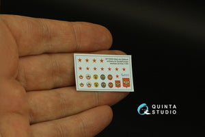 Quinta Studio QP135004 Stars and National emblems for Soviet/Russian warships 1/350 – immagine 12