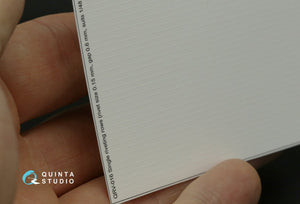 Quinta Studio QRV-016 Single riveting rows (rivet size 0.15 mm, gap 0.6 mm, suits 1/48 scale), White color, total length 6.2 m/20 ft – immagine 6