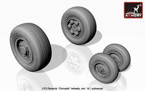 Armory Models AW72501a Panavia Tornado wheels, w/ tyres type “a” (DL) 1/72 – imagen 2