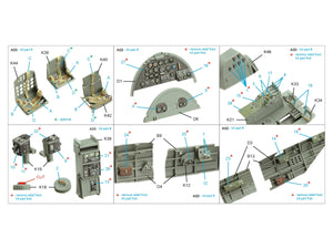 Quinta Studio QD35127 Nakajima B5N2 Kate 3D-Printed coloured Interior on decal paper (Border Model) 1/35 – imagen 2