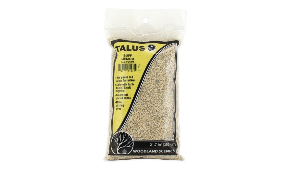 Woodland Scenics WC1271 Medium Buff Talus - kruszywo skalne średnie – zdjęcie 2
