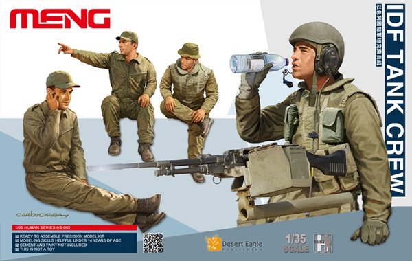 Maquette Meng HS-002 Équipage de char IDF 1/35