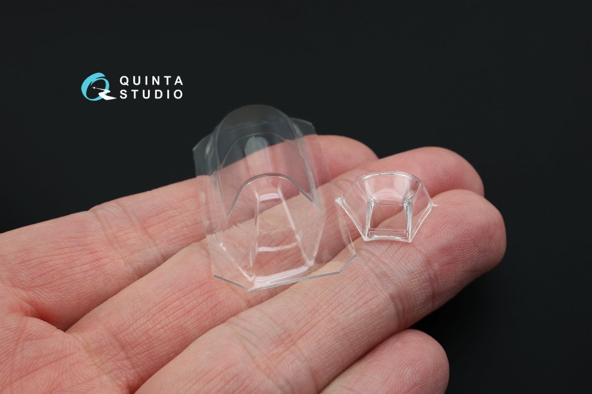 Quinta Studio QC48020 Yak-1B correction vacuformed clear canopy 1 pcs (for Accurate miniatures/Zvezda/Eduard kit) 1/48 – Bild 8
