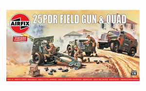 Airfix 01305V 25PDR Field Gun &amp;amp; Quad Vintage Classics 1/76