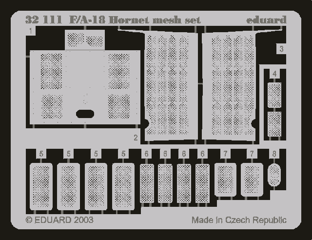 Eduard 32111 F-18 set de maquettes en maille 1/32 ACADEMY