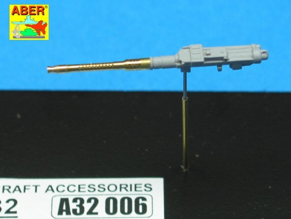Aber A32006 Set of 2 barrels for German 13mm aircraft machine guns MG 131 (middle type) 1/32 – imagen 4