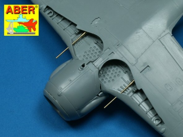 Aber A48 007 Ensemble de 4 canons pour mitrailleuses de 20 mm MG 151/20 d&amp;#39;avions allemands (1/48) – image 5