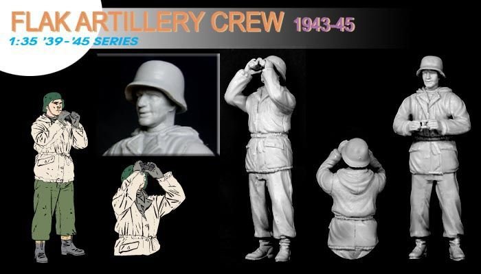 Dragon 6275 Flak Artillery Crew(Winter1943-45) 1/35 – imagen 3