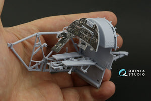 Quinta Studio QD24002 Hawker Typhoon (Car Door) 3D-Printed &amp;amp; coloured Interior on decal paper (Airfix) 1/24 – immagine 4