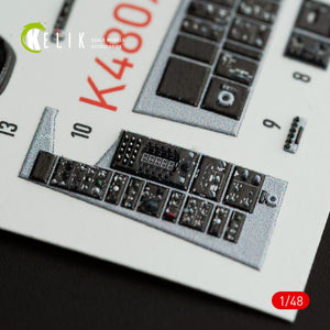 KELIK K48074 F-14A TOMCAT INTERIOR 3D DECALS FOR ITALERI KIT 1/48 – immagine 7