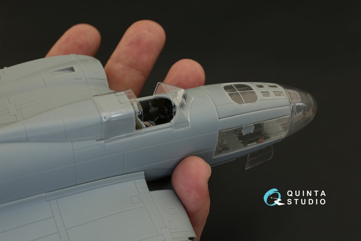 Quinta Studio QC48100 IL-4 vacuformed clear canopy (for Xuntong kit) 1/48 – imagen 4