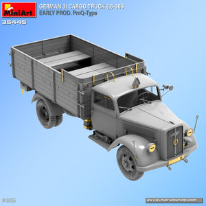 Miniart 35445 GERMAN 3t CARGO TRUCK 3,6-36S EARLY PROD. PmQ-Type 1/35 – imagen 10