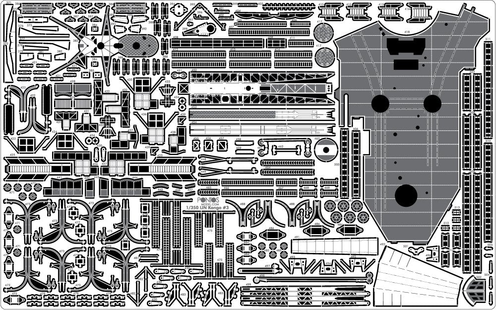 Pontos 35020F1 IJN Kongo 1944 Detail Up Set 1/350 – imagen 21