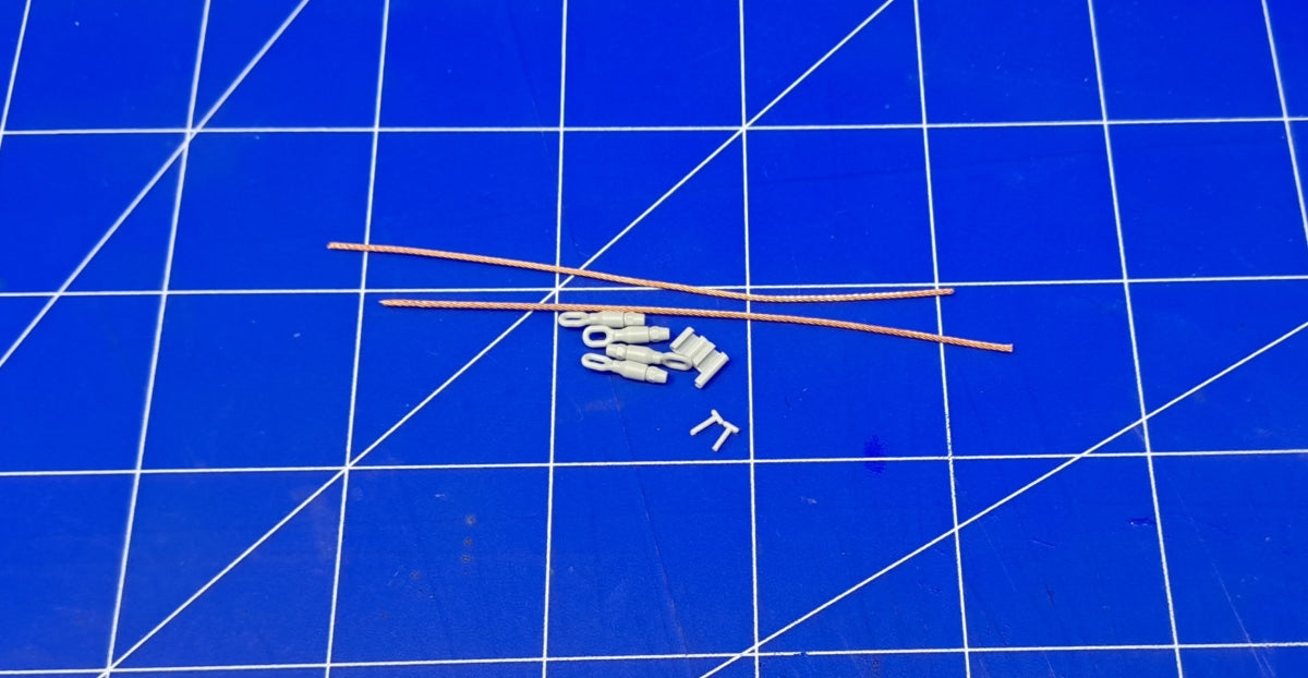 Eureka XXL ER-3575 K2 Black Panther MBT Towing Cables &amp;amp; Holders (Academy) 1/35 – immagine 19