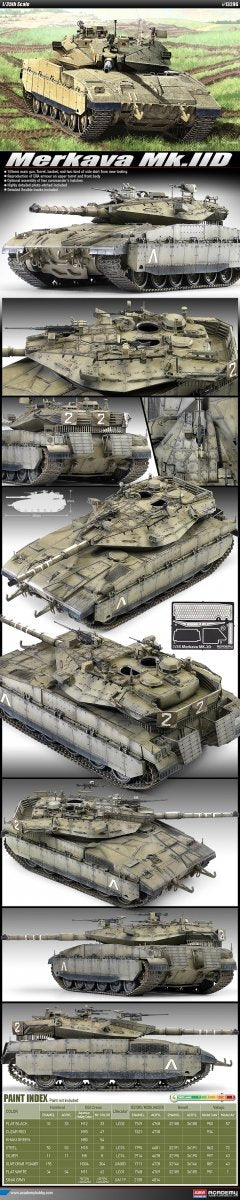 Academy 13286 Merkava Mk.IID 1/35 – immagine 3