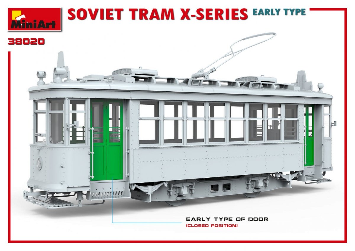 MiniArt 38020 SOVIET TRAM X-SERIES. EARLY TYPE 1/35 – imagen 5