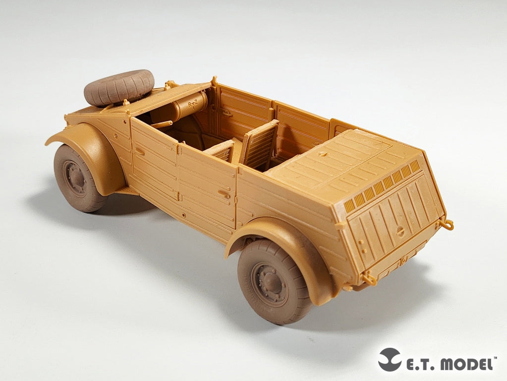 ET Model P35-139 Kübelwagen allemand Type 82 de la Seconde Guerre mondiale, roues affaissées, pneus ballons, pour maquette TAMIYA au 1/35 – image 6