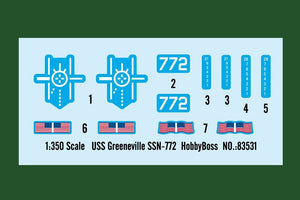 Hobby Boss 83531 USS Greeneville SSN-772 1/350 – immagine 3
