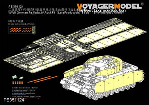 Voyager Model PE351124A WWII German Pz.Kpfw.IV Ausf.F1（LateProduction）Basic（A ver without included Ammo) 1/35