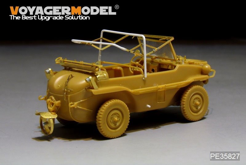 Maquette Voyager PE35827 Schwimmwagan allemand Type 166 de la Seconde Guerre mondiale (pour HERO 35001) 1/35 – image 4