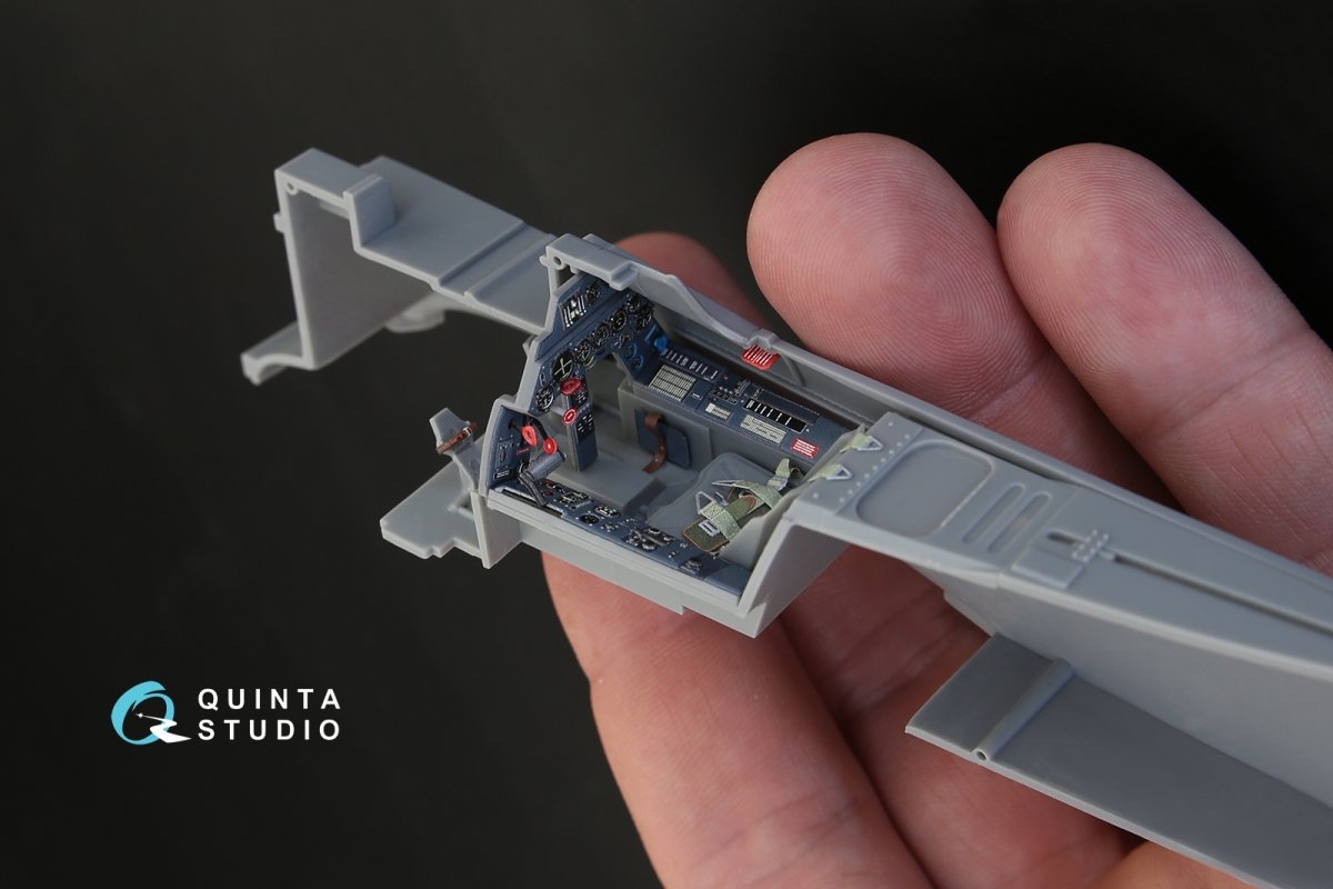 Quinta Studio QD32055 FW 190A-5 3D-Printed &amp;amp; coloured Interior on decal paper (for Hasegawa kit) 1/32 – Bild 8