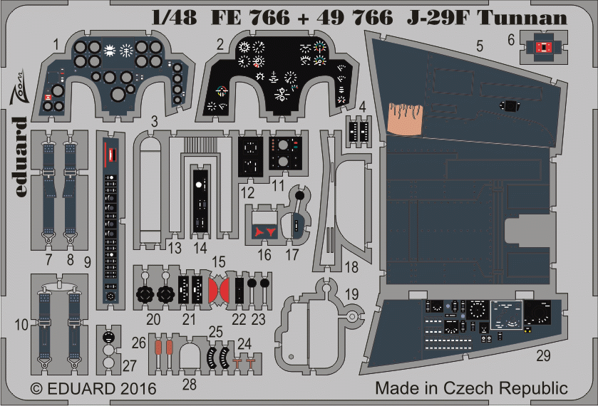 Eduard 49766 J-29F Tunnan HOBBY BOSS 1/48