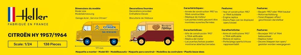 Heller 80744 Citroen HY 1957/1964 Service Citroen 1/24 – imagen 3