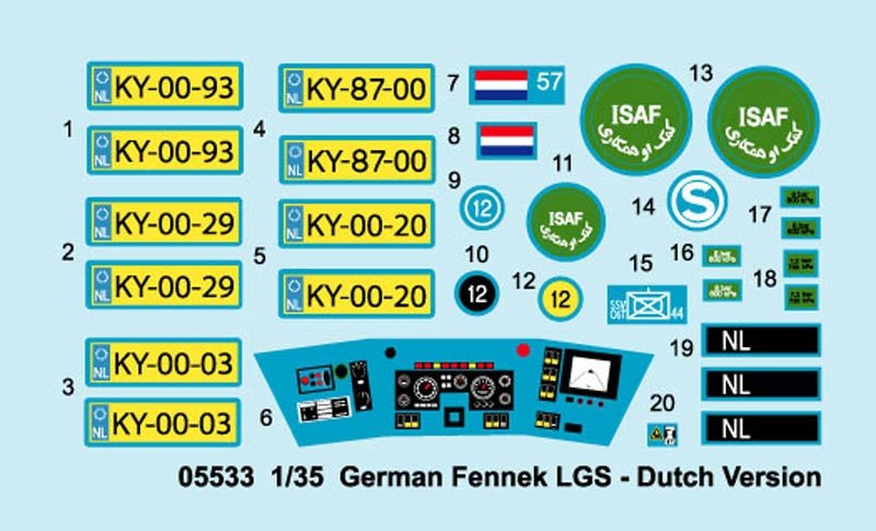 Trumpeter 05533 German Fennek LGS Dutch Version 1/35 – imagen 4