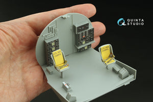 Quinta Studio QD32234 Boeing B-17E/F Radio operator&amp;#39;s compartment. 3D-Printed coloured Interior on decal paper (HK models) 1/32 – immagine 7