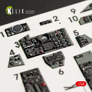 KELIK K48056 F-4G INTERIOR 3D DECALS FOR MENG KIT 1/48 – immagine 5