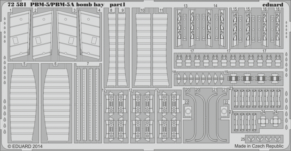 Eduard 72581 PBM-5/ PBM-5A bomb bay 1/72 MINICRAFT – imagen 2