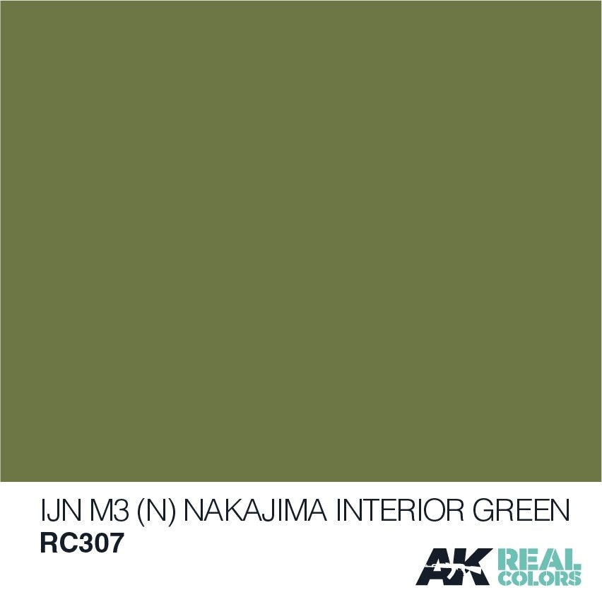 AK Interactive RC307 IJN M3 (N) NAKAJIMA INTERIOR GREEN 10ML – imagen 2