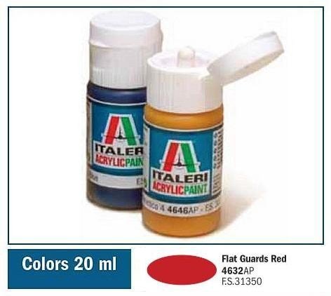 Italeri 4632AP FLAT GUARDS RED 20ml