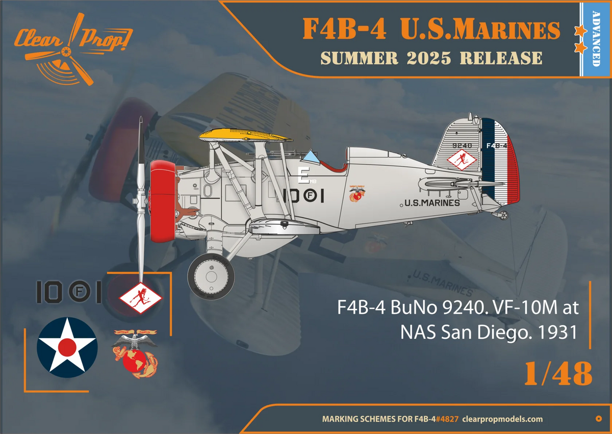 Clear Prop! CP4827 Boeing F4B-4 in US Marines Service 1/48 – immagine 3