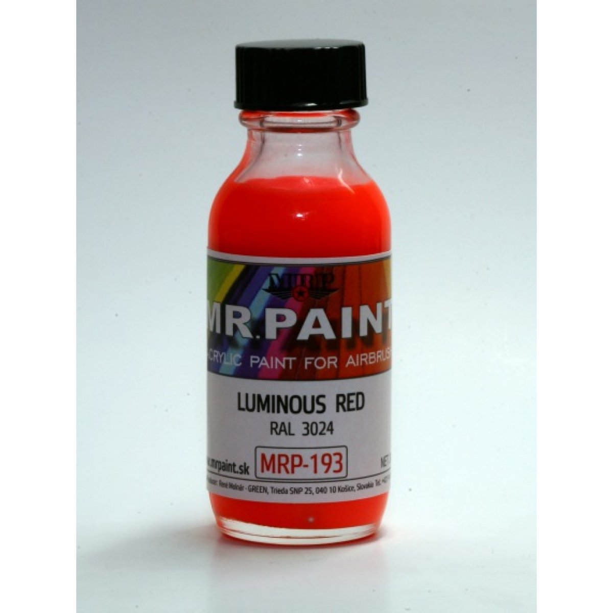 MR. Paint MRP-193 LUMINOUS RED RAL 3024 30ml – image 2