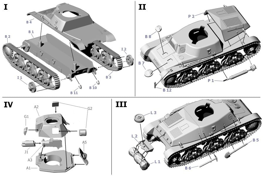 First To Fight PL081 - PzKpfw 38(t) Ausf. A (LT VZ .38) Niemiecki Czołg Lekki 1/72 – imagen 4
