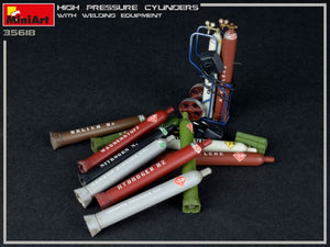 MiniArt 35618 HIGH PRESSURE CYLINDERS w/WELDING EQUIPMENT 1/35 – imagen 4
