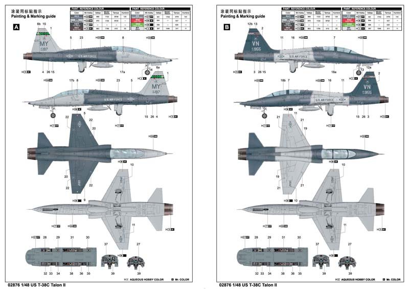 Trumpeter 02876 US T-38C Talon II 1/48 – zdjęcie 2