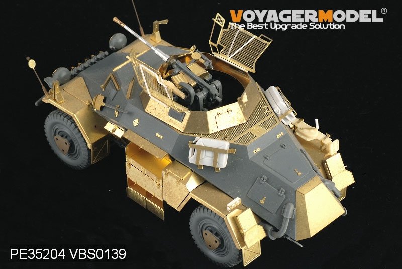 Maquette Voyager PE35204 Sd.Kfz 222 4Rad de la Seconde Guerre mondiale pour TAMIYA au 1/35 – image 9