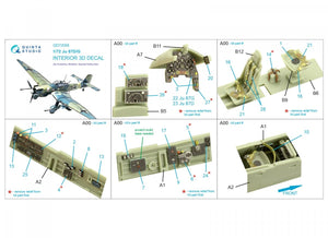 Quinta Studio QD72059 Ju 87 D/G 3D-Printed &amp;amp; coloured Interior on decal paper (Academy/Special Hobby) 1/72 – imagen 2